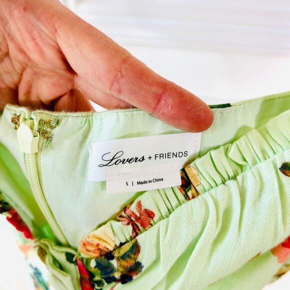 Lovers+Friends Sage Kenna Mini Sundress w/ Floral + Button Detailing NWOT Small - Picture 9 of 10